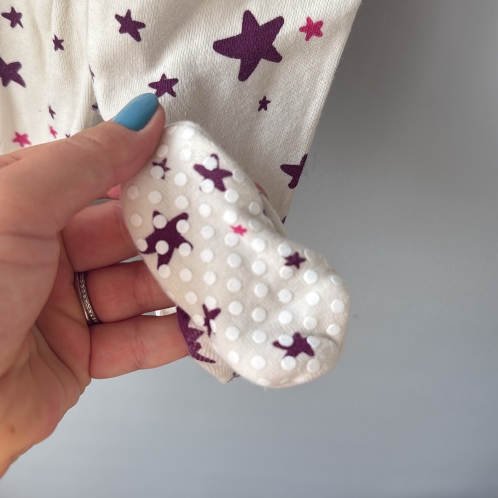 Hanna Andersson Moon & Back Purple Star Pajamas - Picture 3 of 6